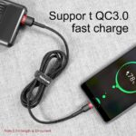 Baseus cable Cafule USB - USB-C 0,5 m 3A red-black - Image 9