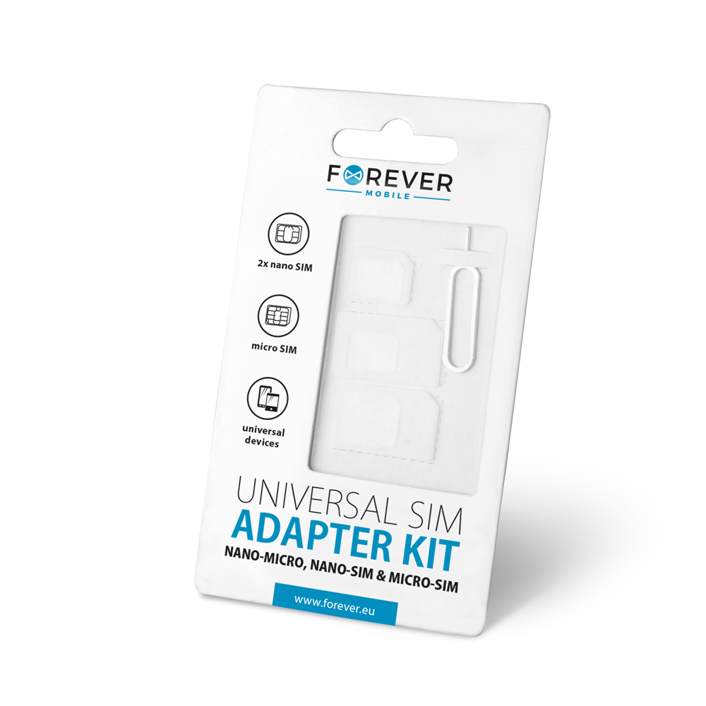 147462_oryg Noosy, Forever SIM adapteriai x 3 su adatėle - Image 1