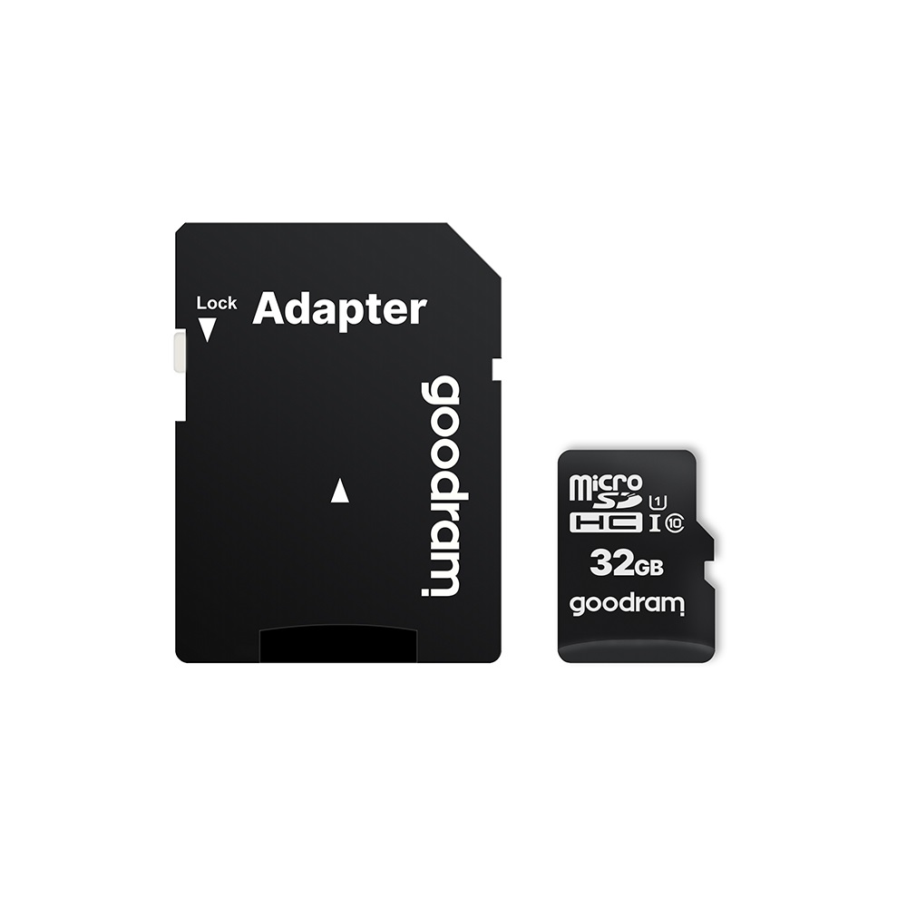 180852_oryg Atminties korta Goodram microSD 32Gb (class 10) +SD Adapteris - Image 1