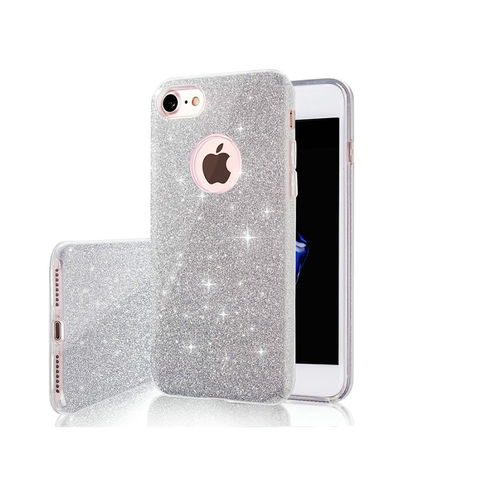 192332_oryg Glitter 3in1 case for Samsung Galaxy S21 silver - Image 1