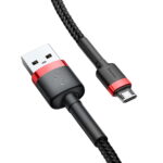 Baseus cable Cafule USB - microUSB 2,0 m 1,5A black-red - Image 3