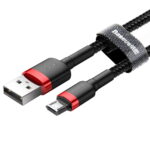 Baseus cable Cafule USB - microUSB 2,0 m 1,5A black-red - Image 4