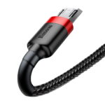Baseus cable Cafule USB - microUSB 2,0 m 1,5A black-red - Image 5