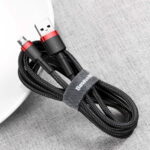 Baseus cable Cafule USB - microUSB 2,0 m 1,5A black-red - Image 9