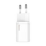 (1470) Sieninis įkroviklis Super Si 20W USB-C QC3.0 PD su Lightning 1m laidu, baltas