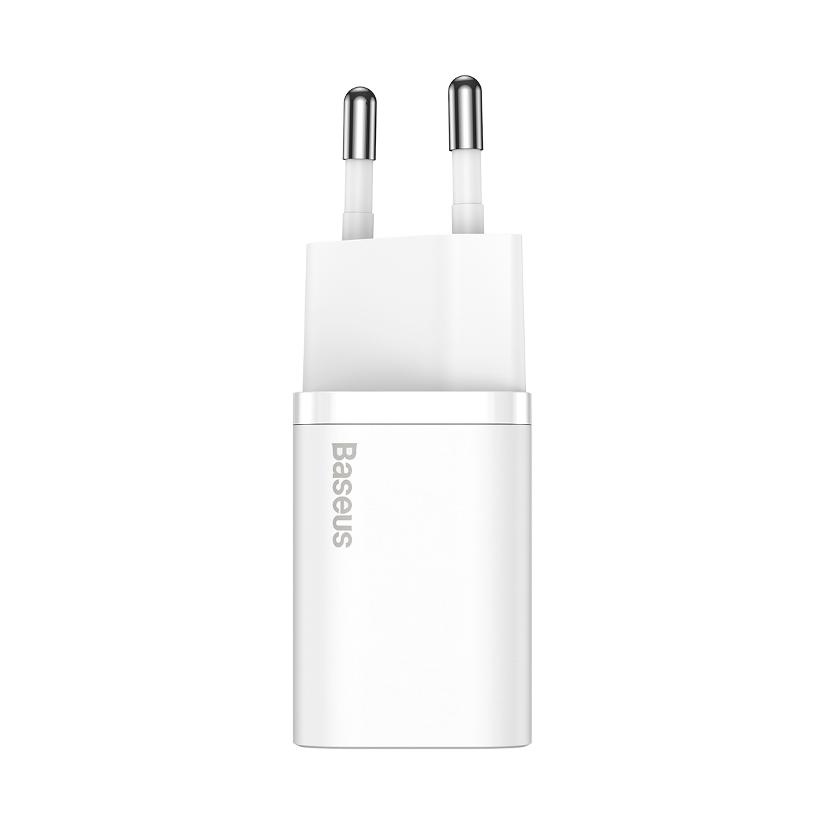 217814_oryg (1470) Sieninis įkroviklis Super Si 20W USB-C QC3.0 PD su Lightning 1m laidu, baltas - Image 1