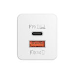 Forever Core PD+ QC 3.0 GaN charger 1x USB 1x USB-C 65W white - Image 5