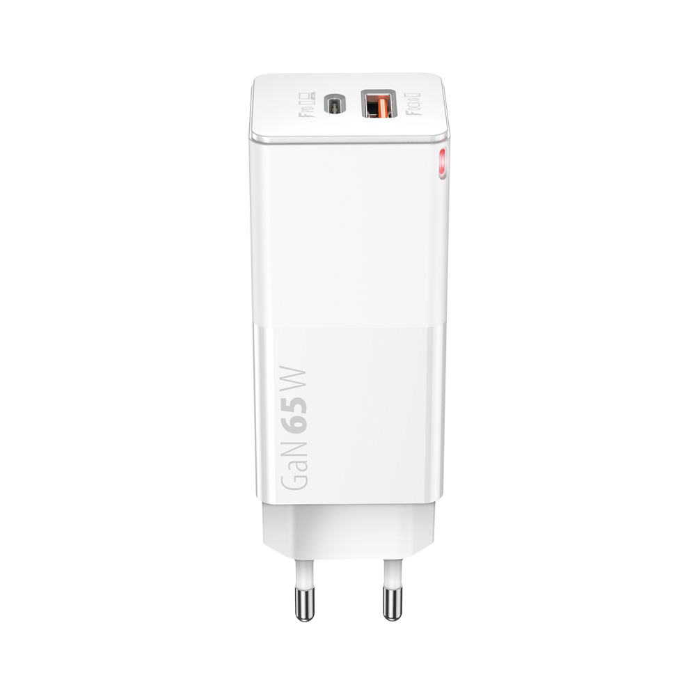 220935_oryg Forever Core PD+ QC 3.0 GaN charger 1x USB 1x USB-C 65W white - Image 1