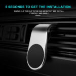 Maxlife car holder for air vent MXCH-13 magnetic silver - Image 7
