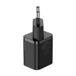 (1447) Sieninis įkroviklis Super Si 20W USB-C QC3.0 PD, juodas - Image 3