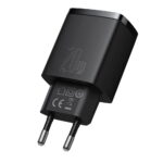 Baseus wall charger Compact PD 20W 1x USB-C 1x USB black - Image 4