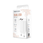Forever wall charger 2xUSB 2,4A LS-03 white - Image 3