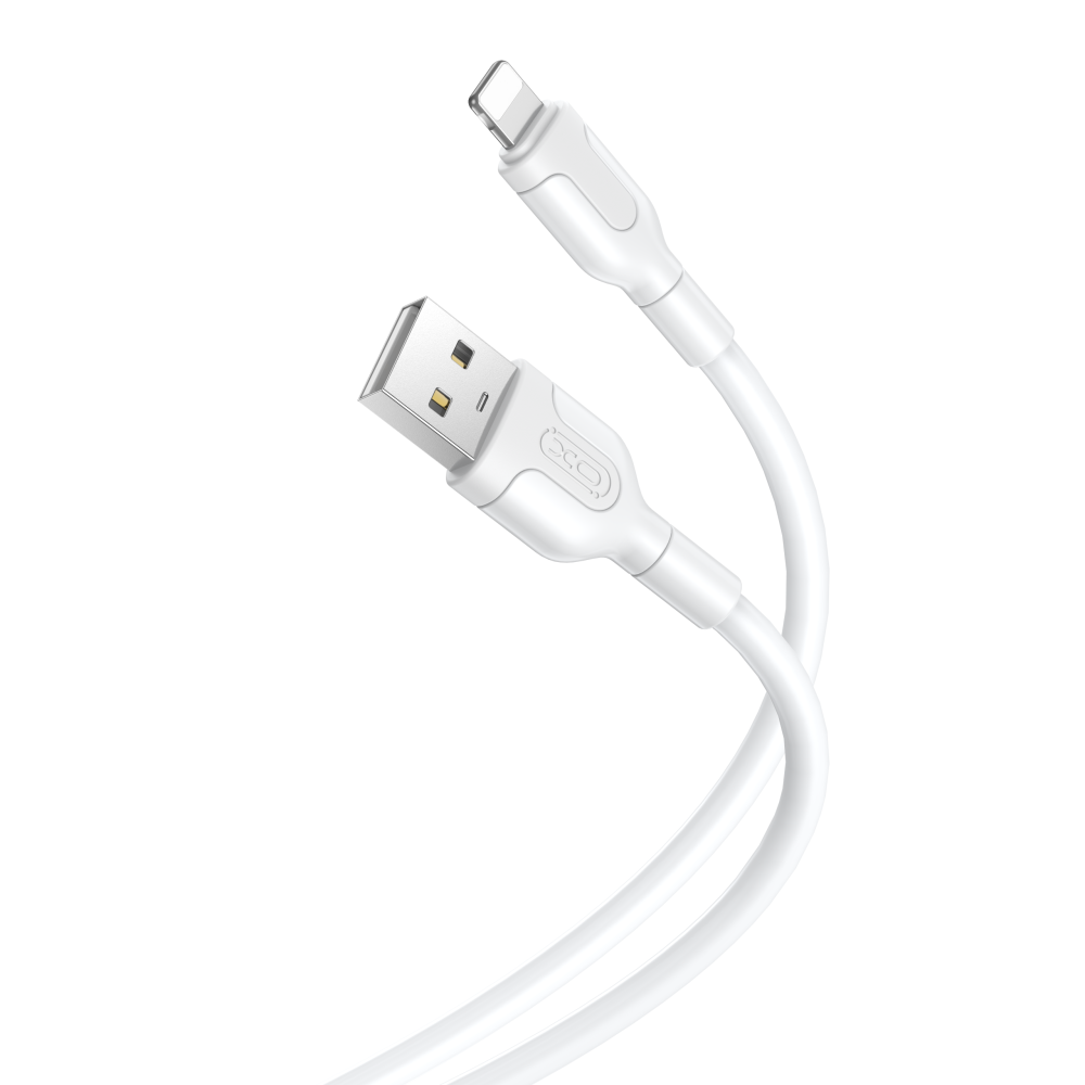 262588_oryg XO cable NB212 USB - Lightning 1,0 m 2,1A white - Image 1