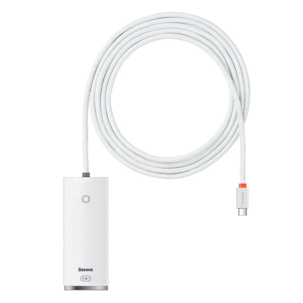 272739_oryg Baseus adapter HUB Lite USB-C to 4x USB 3.0 2,0m white - Image 1