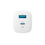 Forever TC-05-33AC GaN PD QC charger 1x USB-C 1x USB 33W white - Image 5