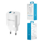 Forever TC-05-33AC GaN PD QC charger 1x USB-C 1x USB 33W white - Image 7