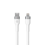 Forever Flexible cable USB-C - Lightning 2,0 m 20W white - Image 3