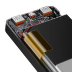 Baseus LiPo PowerBank 10000mAh 20W 2xUSB + USB-C Bipow juoda - Image 7