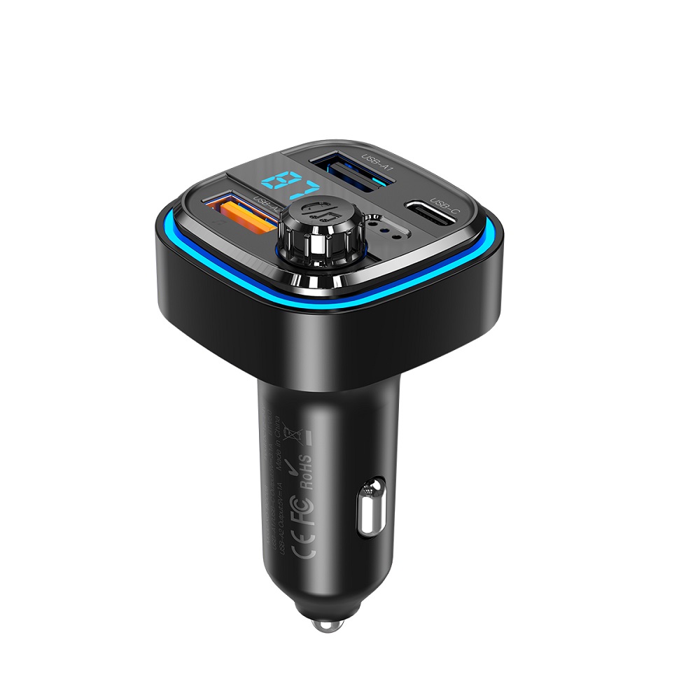 310205_oryg XO transmitter FM BCC08 Bluetooth MP3 car charger 3,1A black - Image 1