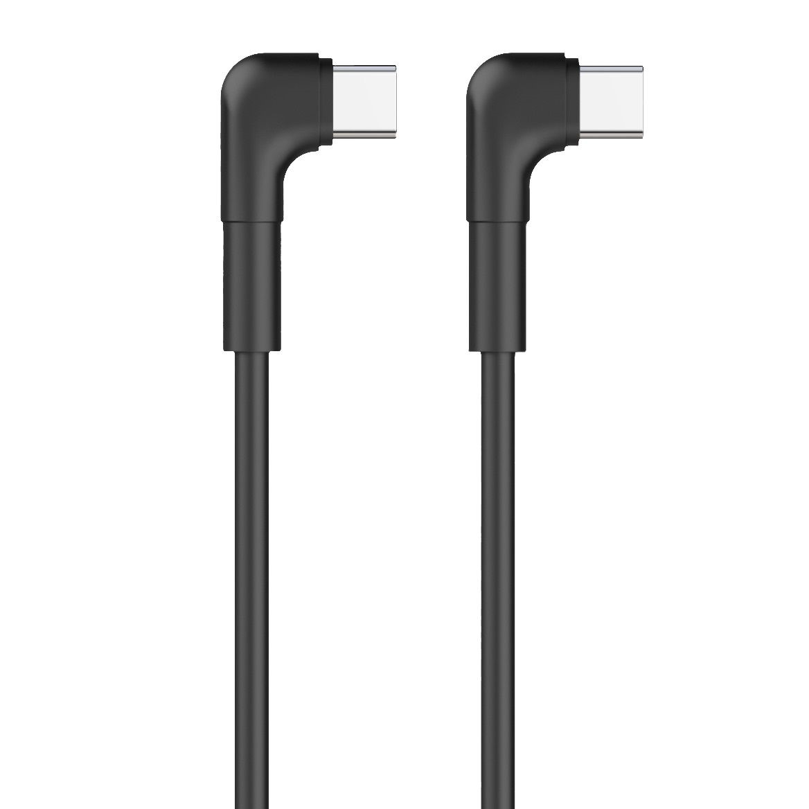 337522_oryg Maxlife MXUC-09 angle cable USB-C - USB-C 1,0 m 60W black - Image 1