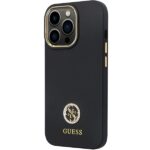 Guess case for iPhone 13 Pro Max 6,7" GUHCP13XM4DGPK black HC Silicone Logo Strass 4G - Image 3
