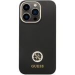 Guess case for iPhone 13 Pro Max 6,7" GUHCP13XM4DGPK black HC Silicone Logo Strass 4G - Image 4