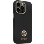 Guess case for iPhone 13 Pro Max 6,7" GUHCP13XM4DGPK black HC Silicone Logo Strass 4G - Image 5