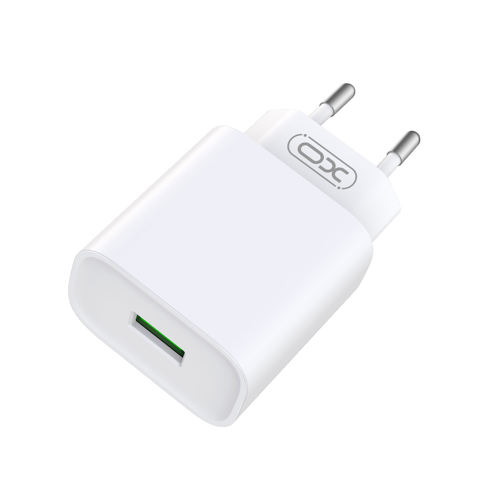 348906_oryg XO wall charger CE02D QC 3.0 18W 1x USB white - Image 1