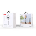 XO selfie stick Bluetooth tripod SS12 black 95cm with LED lamp - Image 4