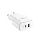 Forever TC-01-20AC PD QC charger 1x USB-C 1x USB 20W white - Image 3