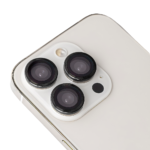 Set of lens glasses for iPhone 15 Pro / 15 Pro Max black frame (3pcs)