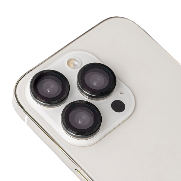 Set of lens glasses for iPhone 13 Mini / iPhone 13 black frame (2 pcs)