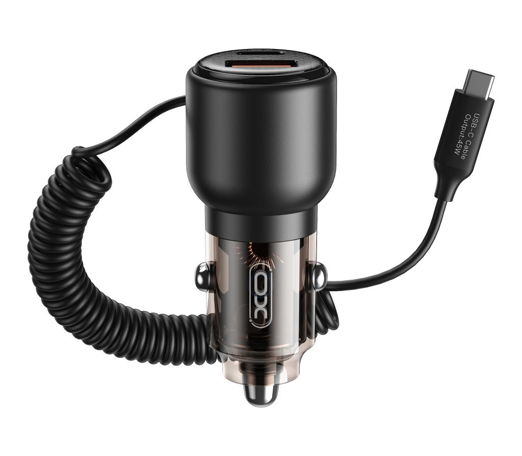 360650_oryg XO car charger CC59 65W 1x USB 1x USB-C tarnish with USB-C cable + USB-C - USB-C cable - Image 1