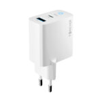 Forever TC-06-33AC GaN PD QC charger 1x USB-C 1x USB 33W white - Image 4