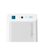 Forever TC-06-65AC GaN PD QC charger 1x USB-C 1x USB 65W white - Image 3