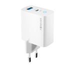 Forever TC-06-65AC GaN PD QC charger 1x USB-C 1x USB 65W white - Image 6
