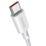 Kabelis Baseus Superior iš Type-C į Type-C 100W 1.0m baltas CATYS-B02 - Image 3