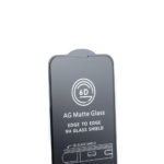 Tempered glass 6D matte for iPhone 15 Pro 6,1" black frame - Image 4