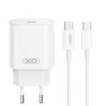 XO wall charger CE25 PD 25W 1x USB-C white + cable USB-C - USB-C