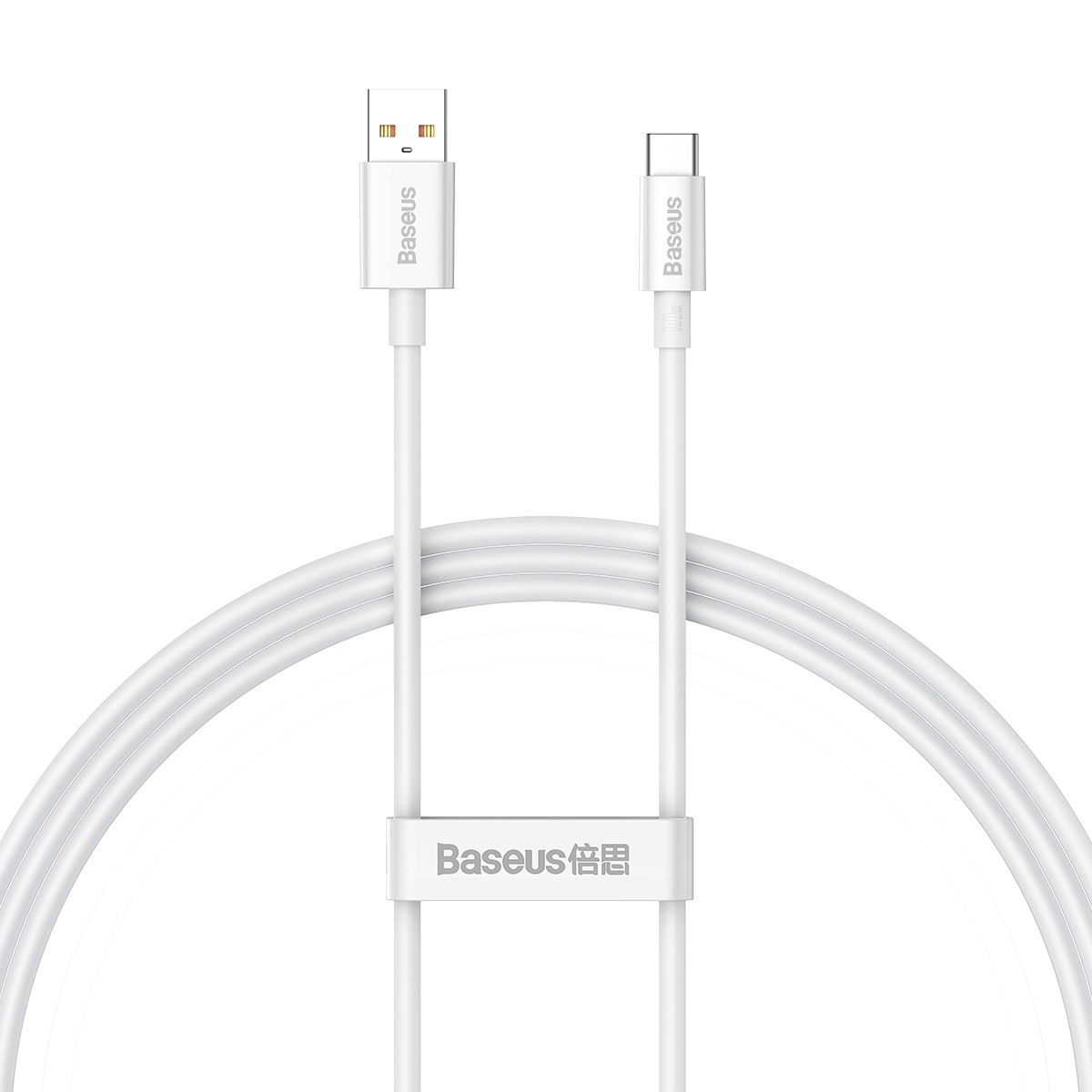 373053_oryg Baseus cabel Superior USB - USB-C 1,0m moon white 100W P10320102214-01 - Image 1