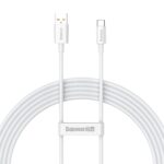 Baseus cabel Superior USB - USB-C 2,0m moon white 100W P10320102214-03