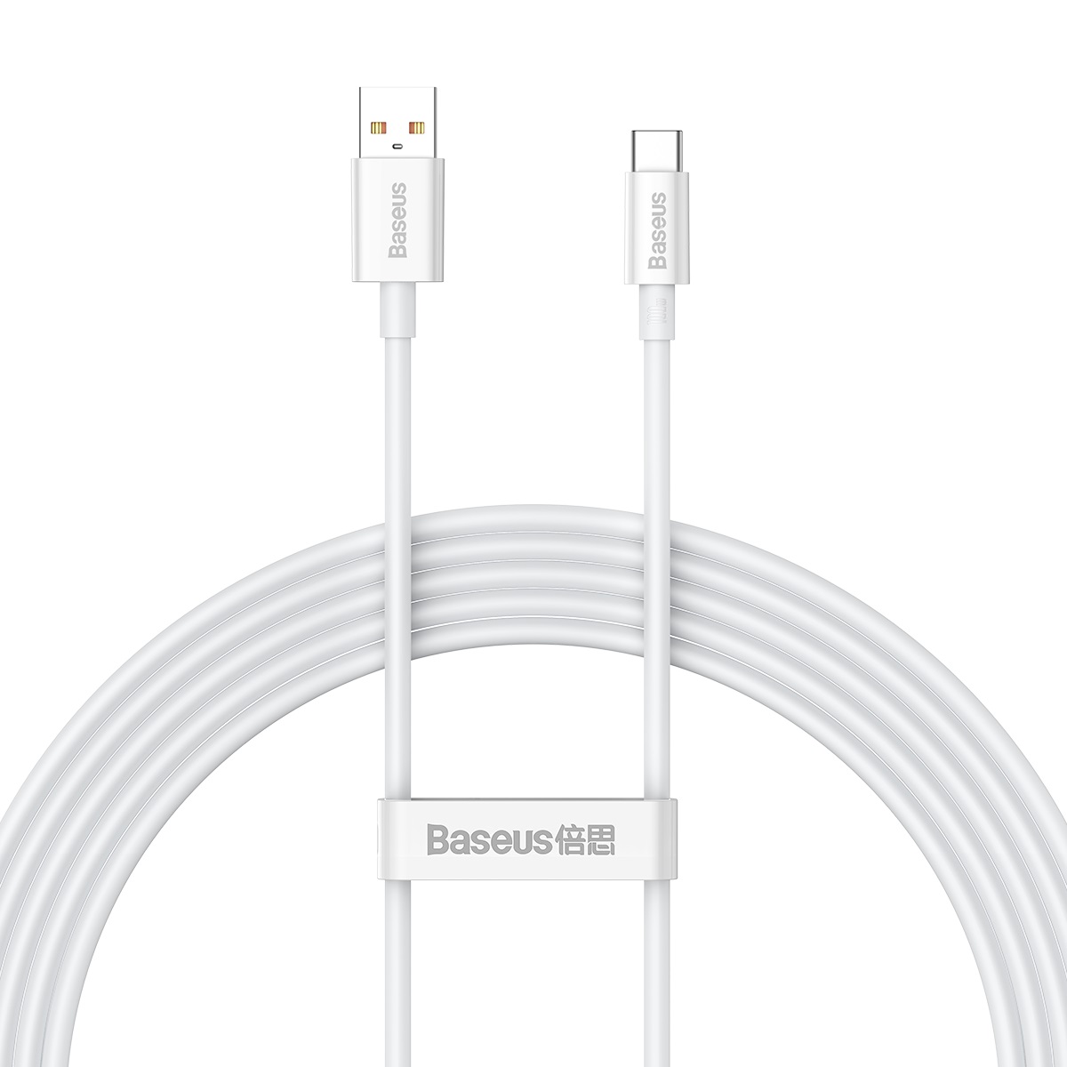 373065_oryg Baseus cabel Superior USB - USB-C 2,0m moon white 100W P10320102214-03 - Image 1