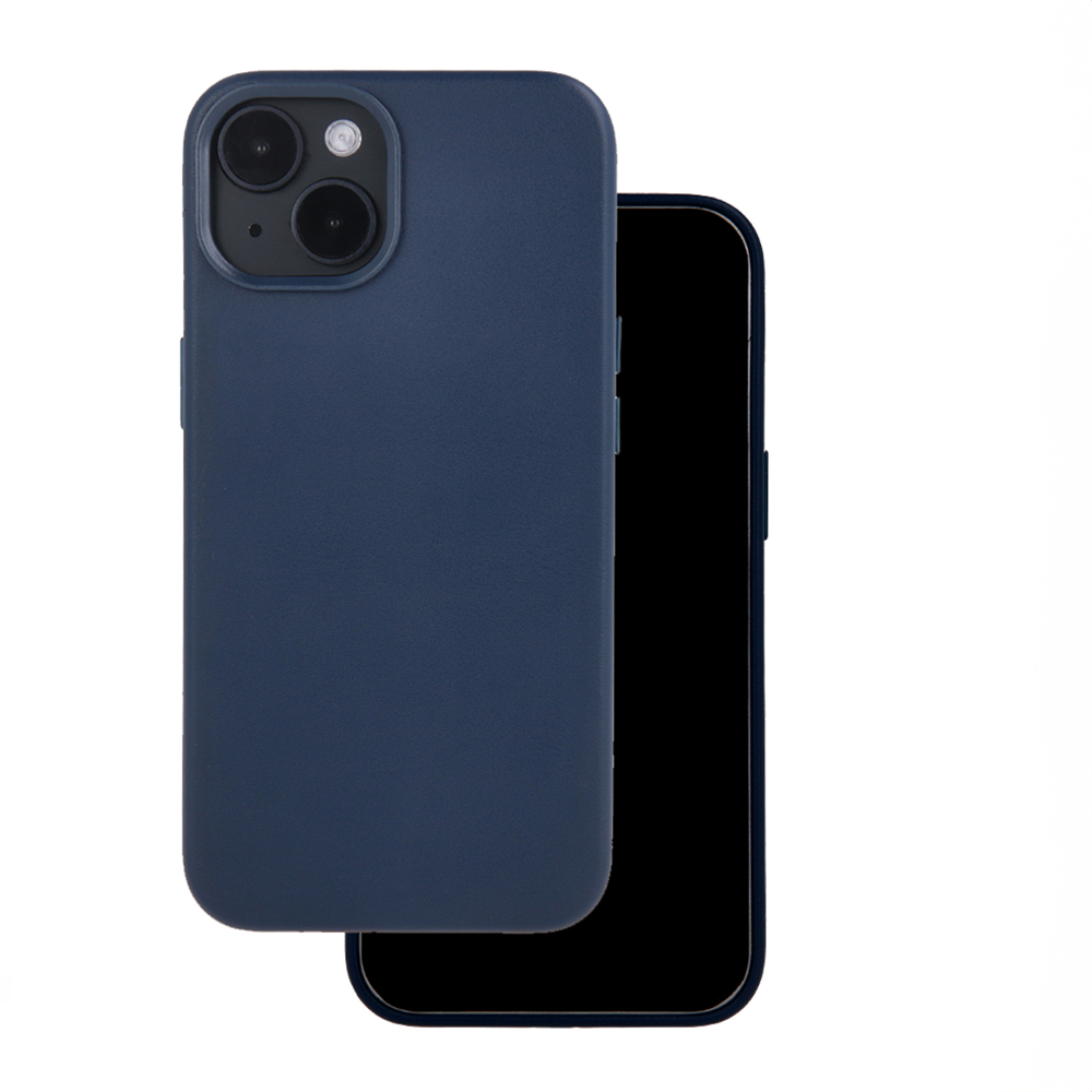 384265_oryg Mag Leather dėklas iPhone 16 Pro 6,3 – spalva: tamsiai mėlyna - Image 1