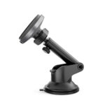 XO car holder CX017 magnet with inductive charging black 15W with suction cup - Image 4