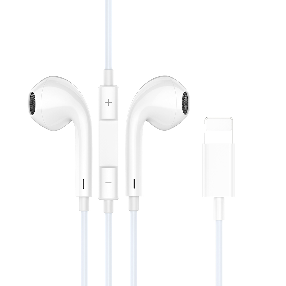 391896_oryg BWOO wired earphones BO-HF10 lightning stereo white - Image 1