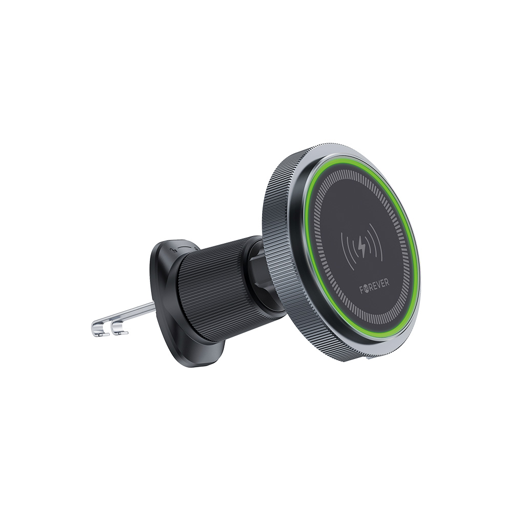 398588_oryg Forever car holder for air vent MACH-200 magnetic with wireless charging black 15W - Image 1