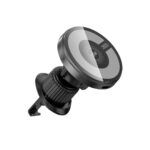 XO car holder magnetic CX025 with wireless inductive charger 15W black air vent - Image 3