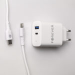 Forever TC-07-30AC PD QC charger 1x USB-C 1x USB 30W white + USB-C - USB-C cable 60W - Image 11