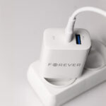 Forever TC-07-30AC PD QC charger 1x USB-C 1x USB 30W white + USB-C - USB-C cable 60W - Image 12