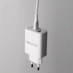 Forever TC-07-30AC PD QC charger 1x USB-C 1x USB 30W white + USB-C - USB-C cable 60W - Image 13